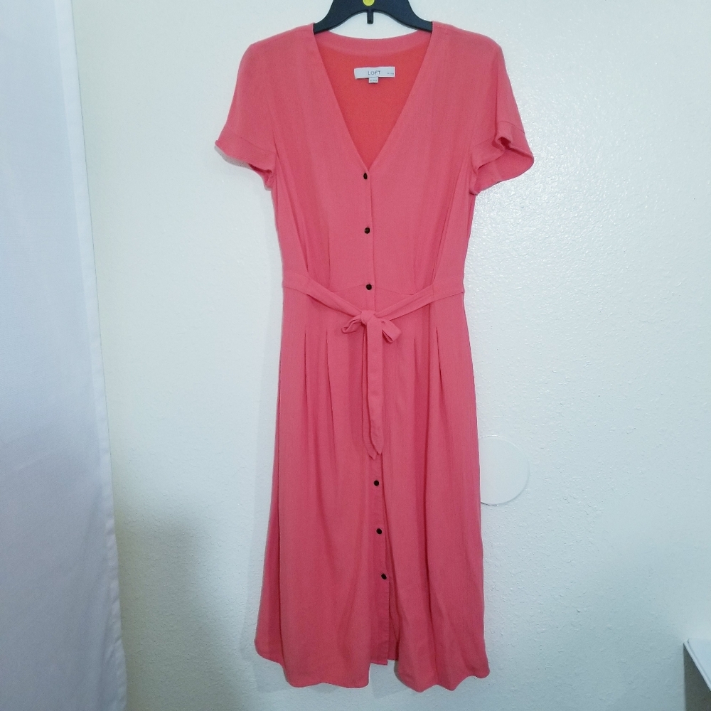 Midi Dress, Linen Blen